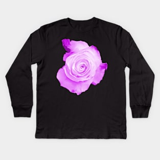 Purple Rose Kids Long Sleeve T-Shirt